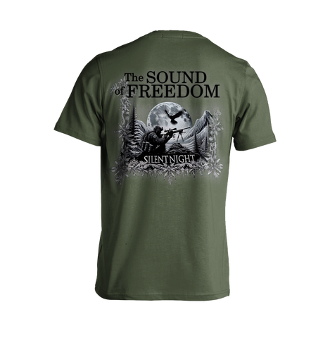 "Silent Night" | T-shirt - Military Green