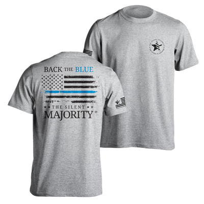 Back the Blue | T-shirt -Grey