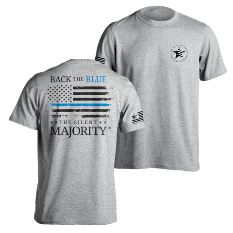 Back the Blue | T-shirt -Grey