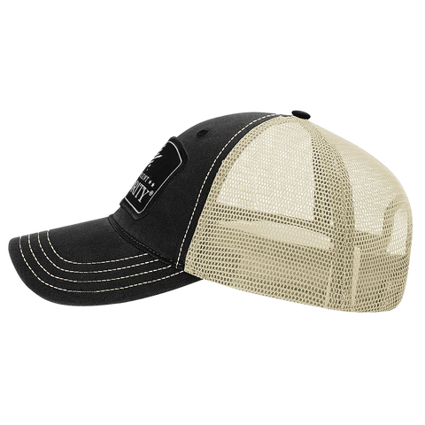 Black Arch Patch Hat - R111 - Black/Khaki