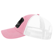 Black Arch Patch Hat - R111 - Pink/White