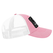 Black Arch Patch Hat - R111 - Pink/White