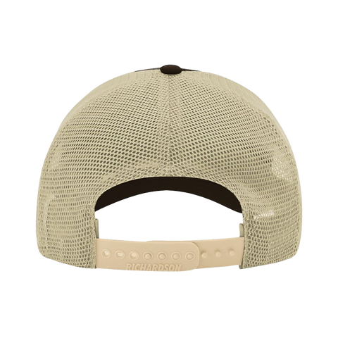 Black Arch Patch Hat - R111 - Brown/Khaki