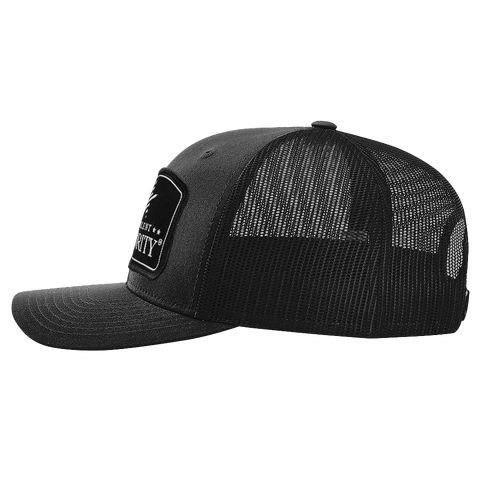 Black Arch Patch Hat - R112 - Black