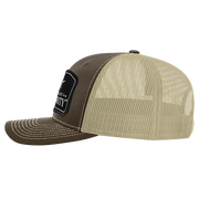 Black Arch Patch Hat - R112 - Brown/Khaki