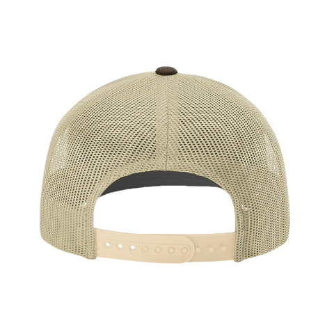 Black Arch Patch Hat - R112 - Brown/Khaki