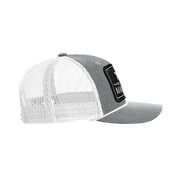 Black Arch Patch Hat - R112 with Rope - Heather Gray/White