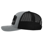 Black Arch Patch Hat - R112 - Heather Gray/Black