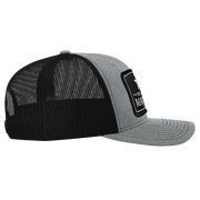 Black Arch Patch Hat - R112 - Heather Gray/Black