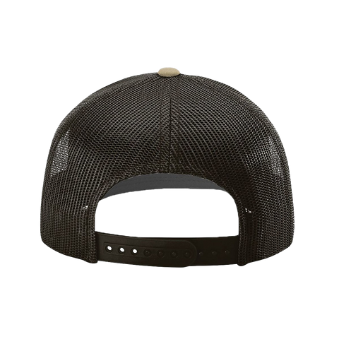 Black Arch Patch Hat - R112 - Khaki/Coffee