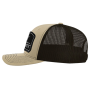 Black Arch Patch Hat - R112 - Khaki/Coffee