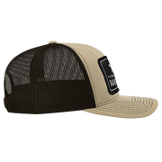 Black Arch Patch Hat - R112 - Khaki/Coffee