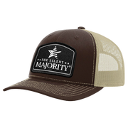 Black Arch Patch Hat - R112 FLEXFIT - Brown/Khaki