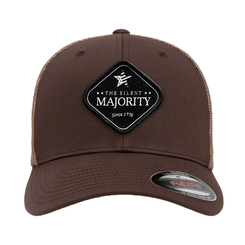 Black Diamond Patch Hat - FLEXFIT - Brown/Khaki