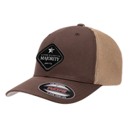 Black Diamond Patch Hat - FLEXFIT - Brown/Khaki