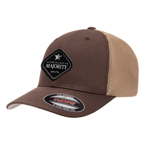 Black Diamond Patch Hat - FLEXFIT - Brown/Khaki