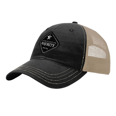 Black Diamond Patch Hat - R111 - Black/Khaki