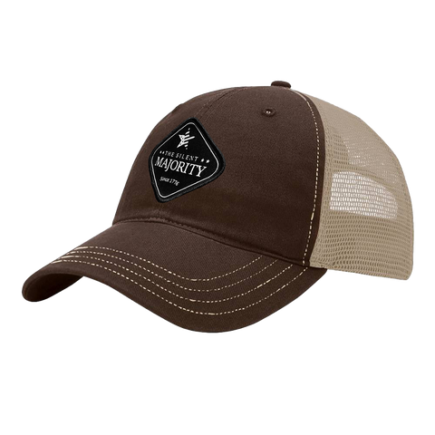 Black Diamond Patch Hat - R111 - Brown/Khaki