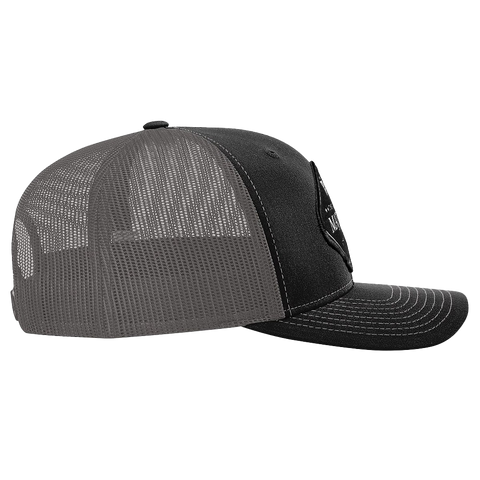 Black Diamond Patch Hat | R112 - Black/Charcoal