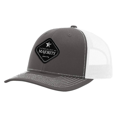 Black Diamond Patch Hat | R112 - Charcoal/White