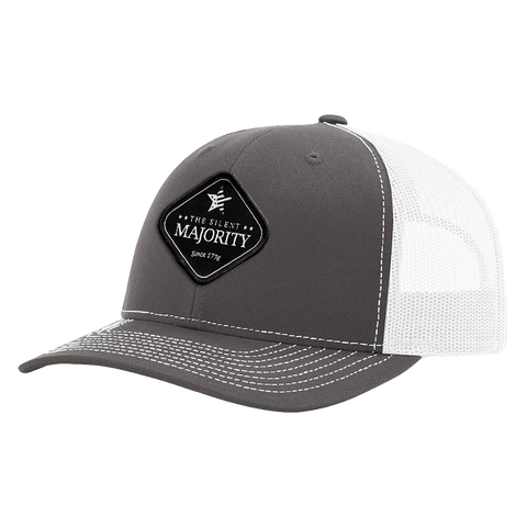 Black Diamond Patch Hat | R112 - Charcoal/White