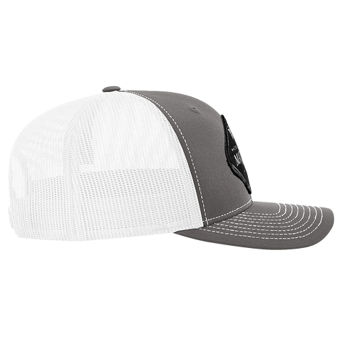 Black Diamond Patch Hat | R112 - Charcoal/White