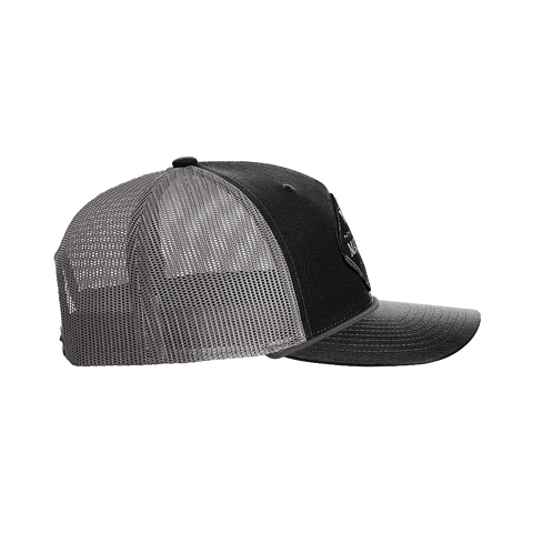 Black Diamond Patch Hat - R112 with Rope - Black/Charcoal/Charcoal