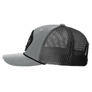 Black Diamond Patch Hat - R112 with Rope - Heather Gray/Black/Black