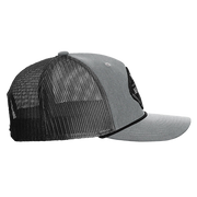 Black Diamond Patch Hat - R112 with Rope - Heather Gray/Black/Black