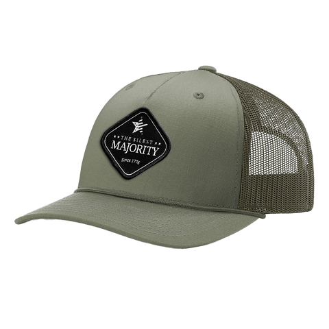 Black Diamond Patch Hat - R112 with Rope - Loden