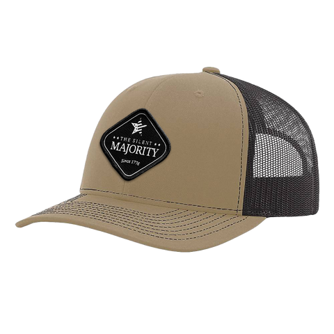 Black Diamond Patch Hat - R112 - Khaki/Coffee