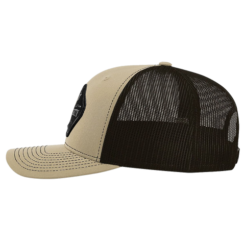 Black Diamond Patch Hat - R112 - Khaki/Coffee