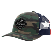 Black Diamond Patch Hat - R112 - Green Camo/Stars