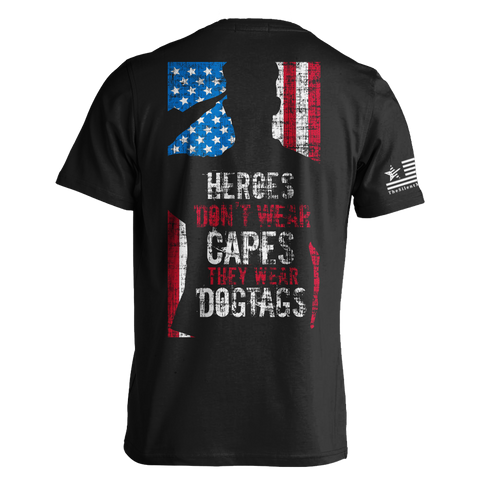 #15 - Black | Dog Tags - T-shirt