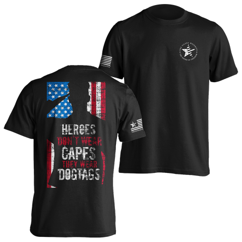 #15 - Black | Dog Tags - T-shirt