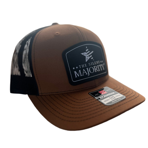 Black Arch Patch Hat | R112 - Carmel / Black