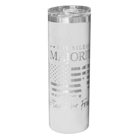 TSM 20 oz Stainless Steel Water Bottle - White