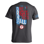 One Right - 2nd Amendment | T-shirt - Heavy Metal Gray