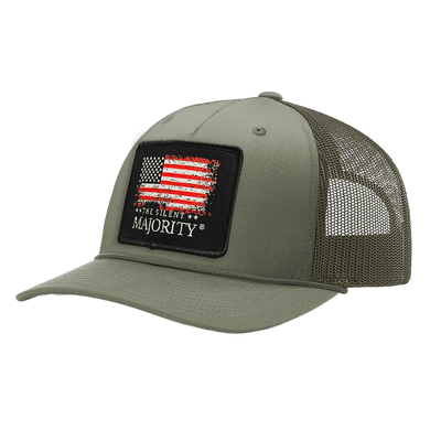 Flag & Brand Color Patch Hat with Rope - R112FPR Loden