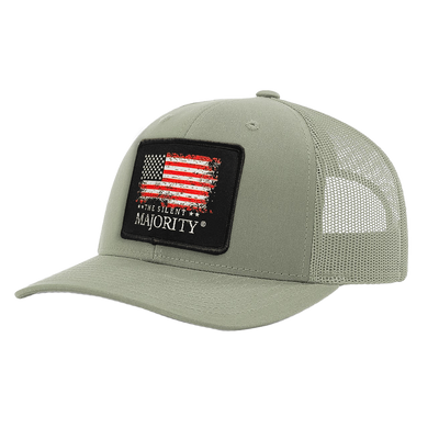 Flag & Brand Color Patch Hat - R112 Quarry