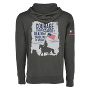 Cowboy Courage | Hooded Longsleeve - Heavy Metal Gray