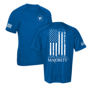 Flag & Brand Vertical | Dry-Fit - Short Sleeve - Royal