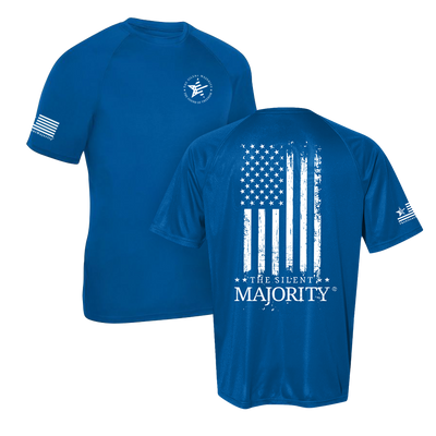 Flag & Brand Vertical | Dry-Fit - Short Sleeve - Royal