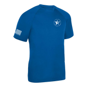 Flag & Brand Vertical | Dry-Fit - Short Sleeve - Royal