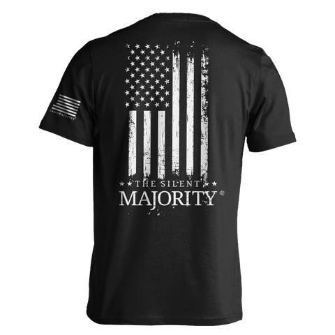 Flag & Brand Vertical | T-shirt - Black