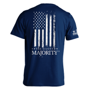 Flag & Brand Vertical | T-shirt - Navy