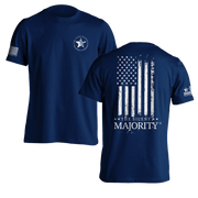 Flag & Brand Vertical | T-shirt - Navy