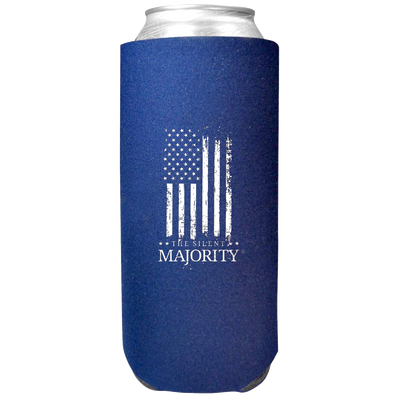 Flag & Brand Vertical | Slim Koozie - Royal