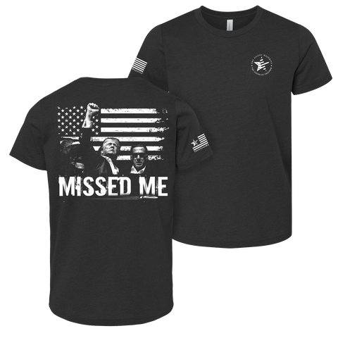 Missed Me - Trump | T-shirt - Black Heather