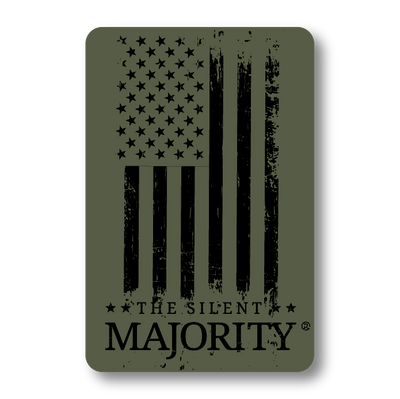 Flag and Brand | Decal 4" - Military Green